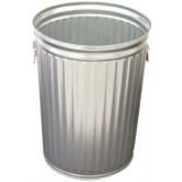WITT Light Duty Galvanized Metal Waste Can - 20 Gallon